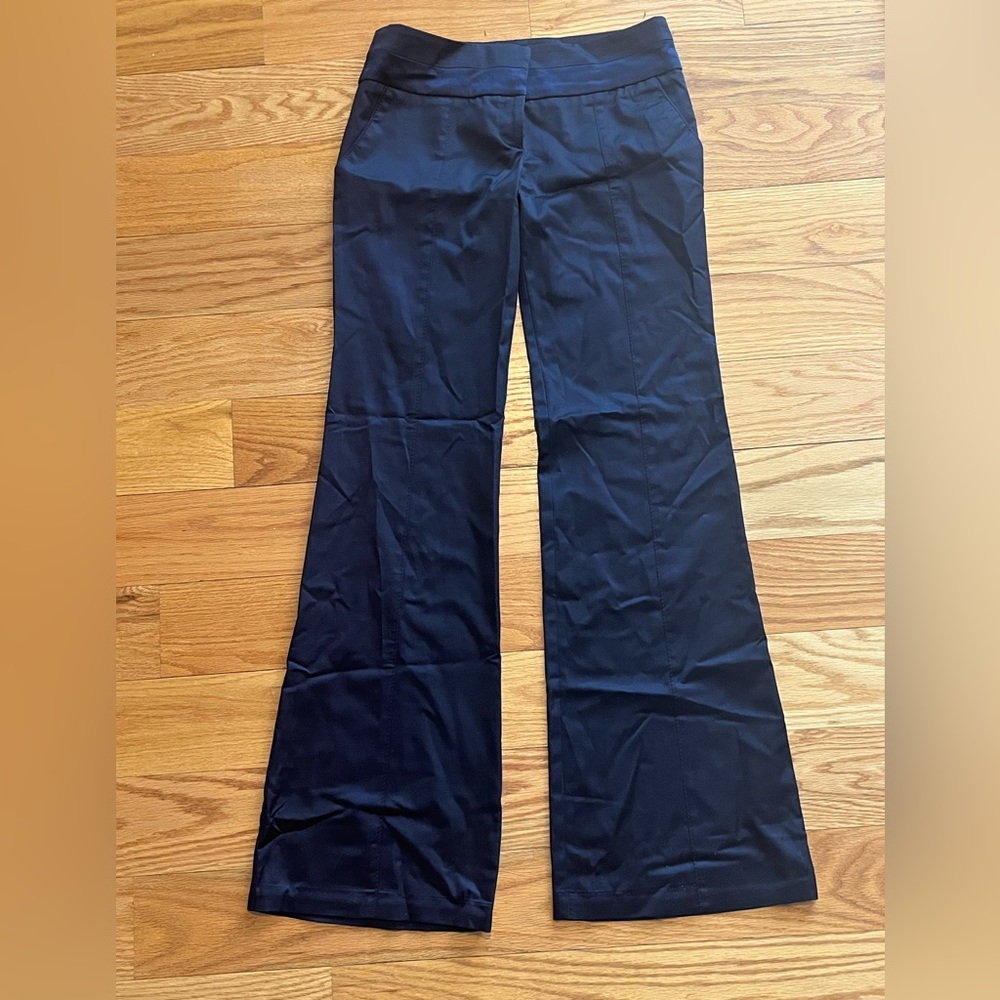 Bebe sateen navy pants size 4